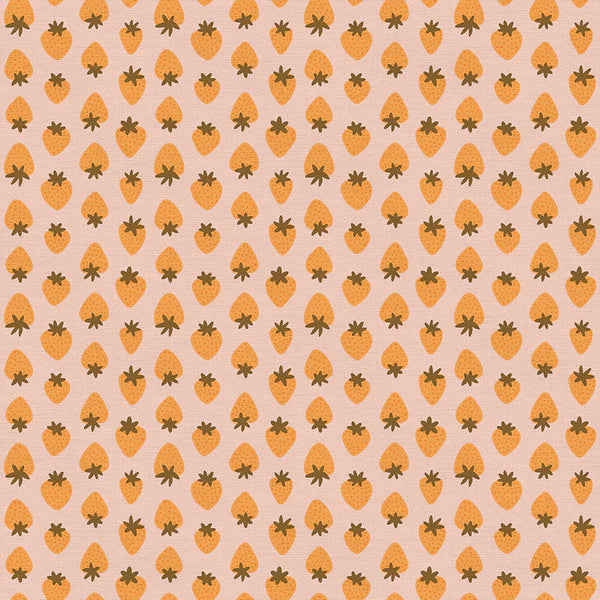 Fruity - Strawberries-Peach/Orange by Paintbrush Studio