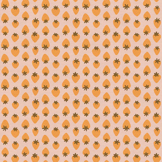 Fruity - Strawberries-Peach/Orange by Paintbrush Studio