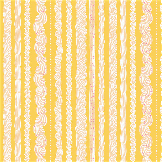 Buttercream Stripe - YELLOW - Cloud 9 Fabrics - ORGANIC COTTON