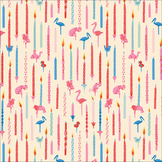 Make a Wish - BLUSH - Buttercream - Cloud 9 Fabrics - ORGANIC COTTON