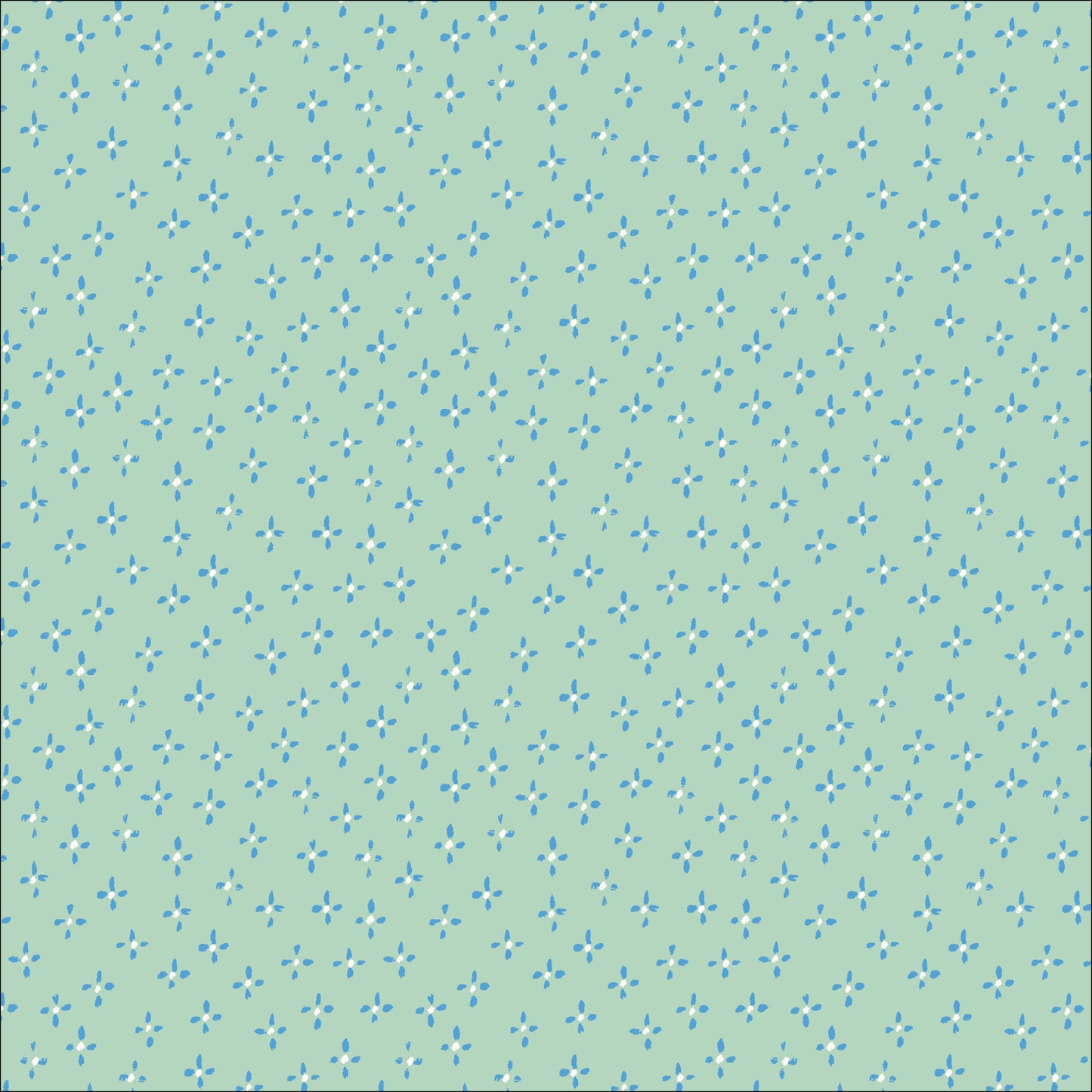 Apron Flora - MINT - Buttercream - Cloud 9 Fabrics - ORGANIC COTTON