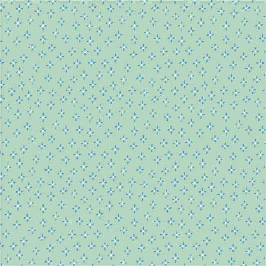 Apron Flora - MINT - Buttercream - Cloud 9 Fabrics - ORGANIC COTTON