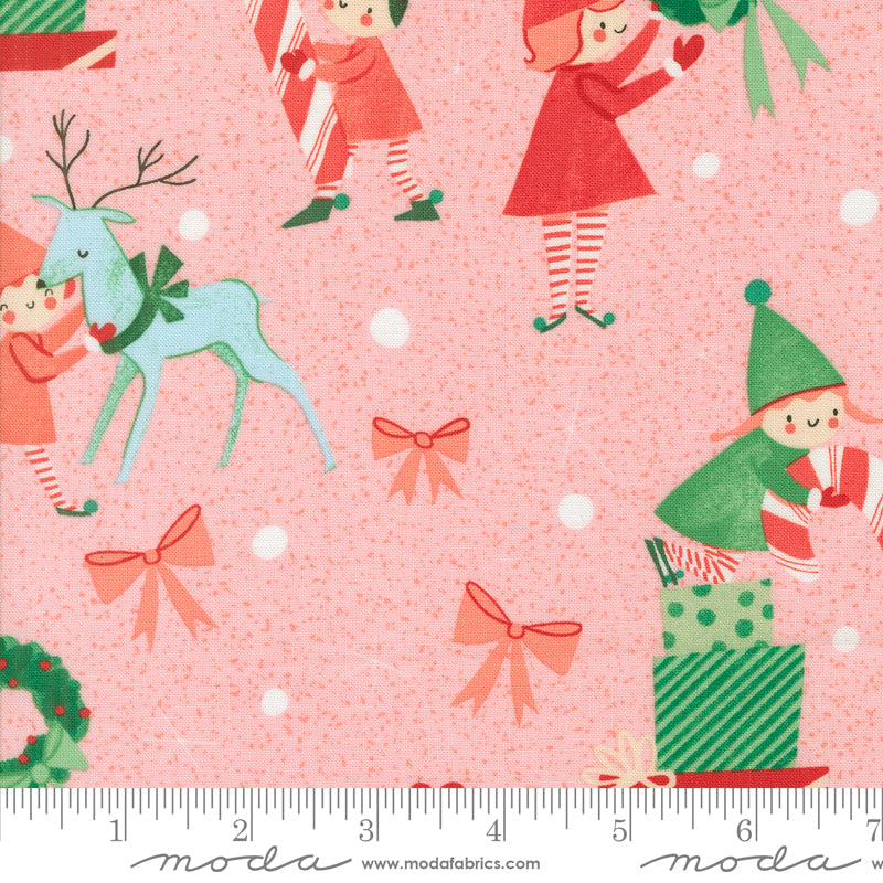 Elves in Cotton Candy - Tiny Christmas Collection by Lizzy House