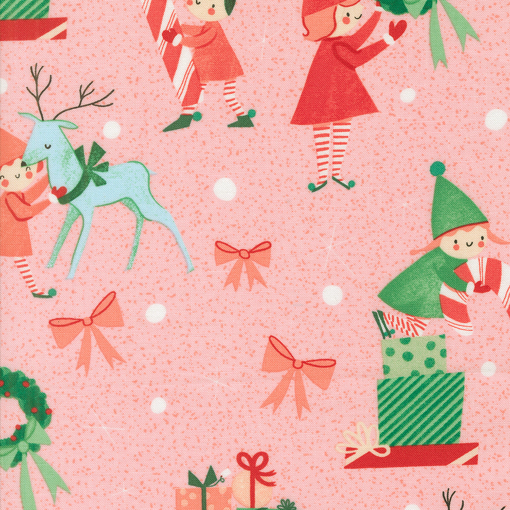 Elves in Cotton Candy - Tiny Christmas Collection by Lizzy House