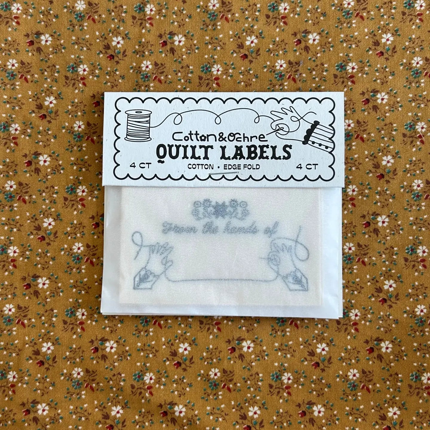 The Hands Quilt Labels by Cotton and Ochre