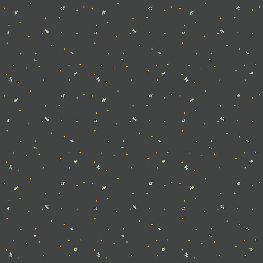 Fat Quarter - Wild and Free Dots Charcoal