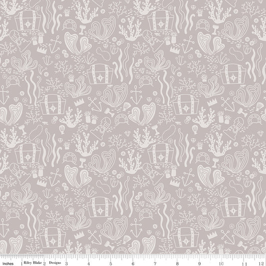 Hoist the Sails Gray Buried Treasure - Riley Blake Designs