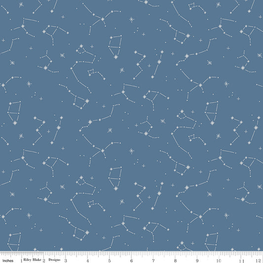Hoist the Sails Denim Constellations - Riley Blake Designs