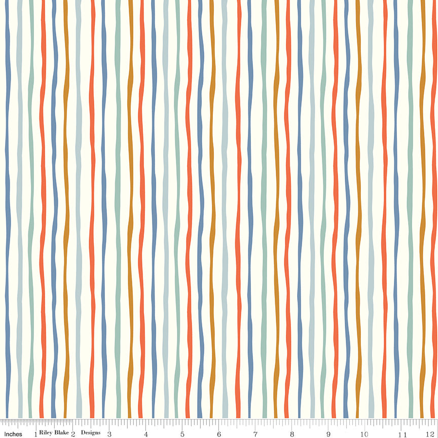 Hoist the Sails Stripe Multi- Riley Blake Designs
