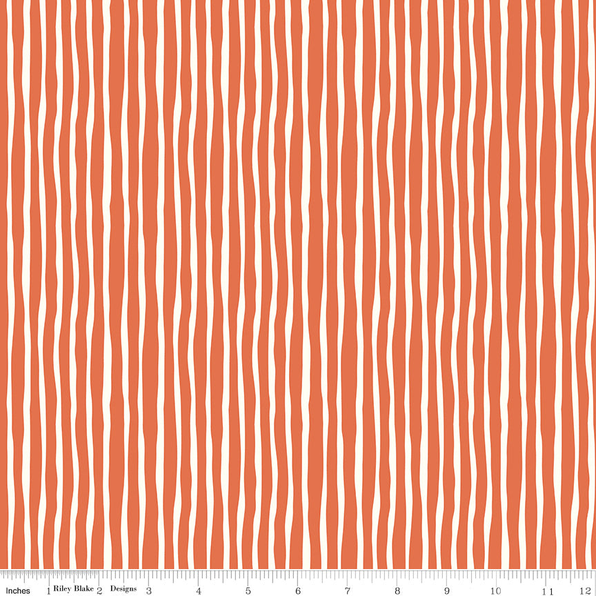 Hoist the Sails Orange Stripe - Riley Blake Designs