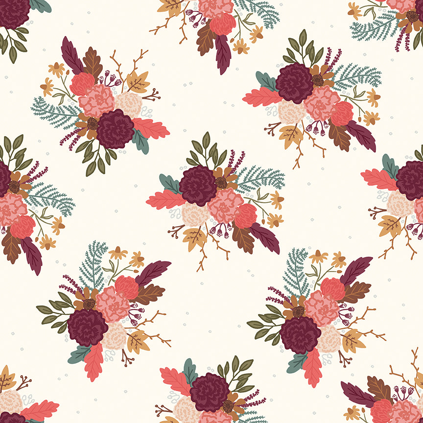 Sweetbriar Cream Main Floral - Riley Blake Designs