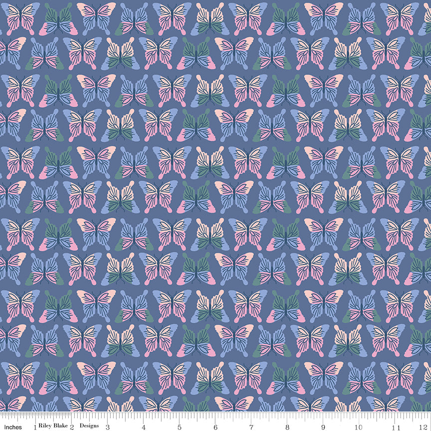 Chloe Butterflies in Blueberry