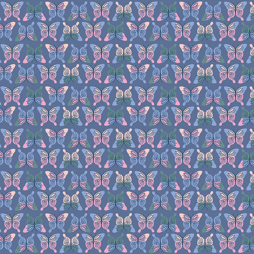 Chloe Butterflies in Blueberry