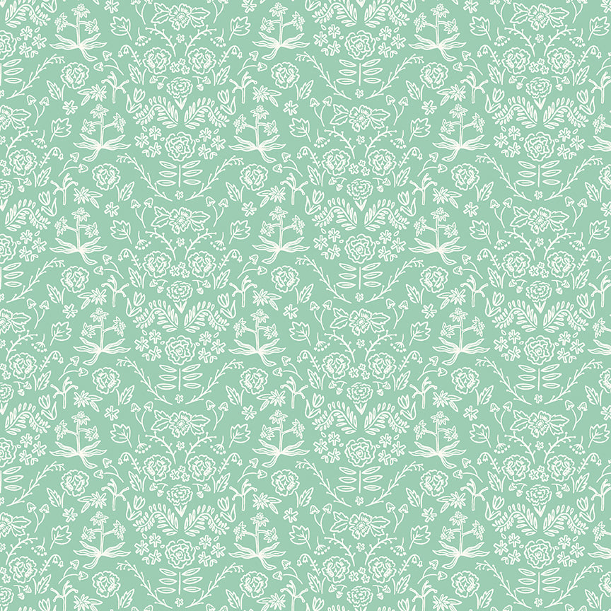 Chloe Damask in Mint