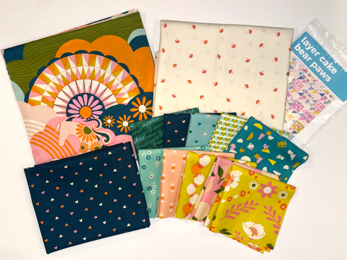 Carousel Layer Cake Bear Paws Quilt Kit