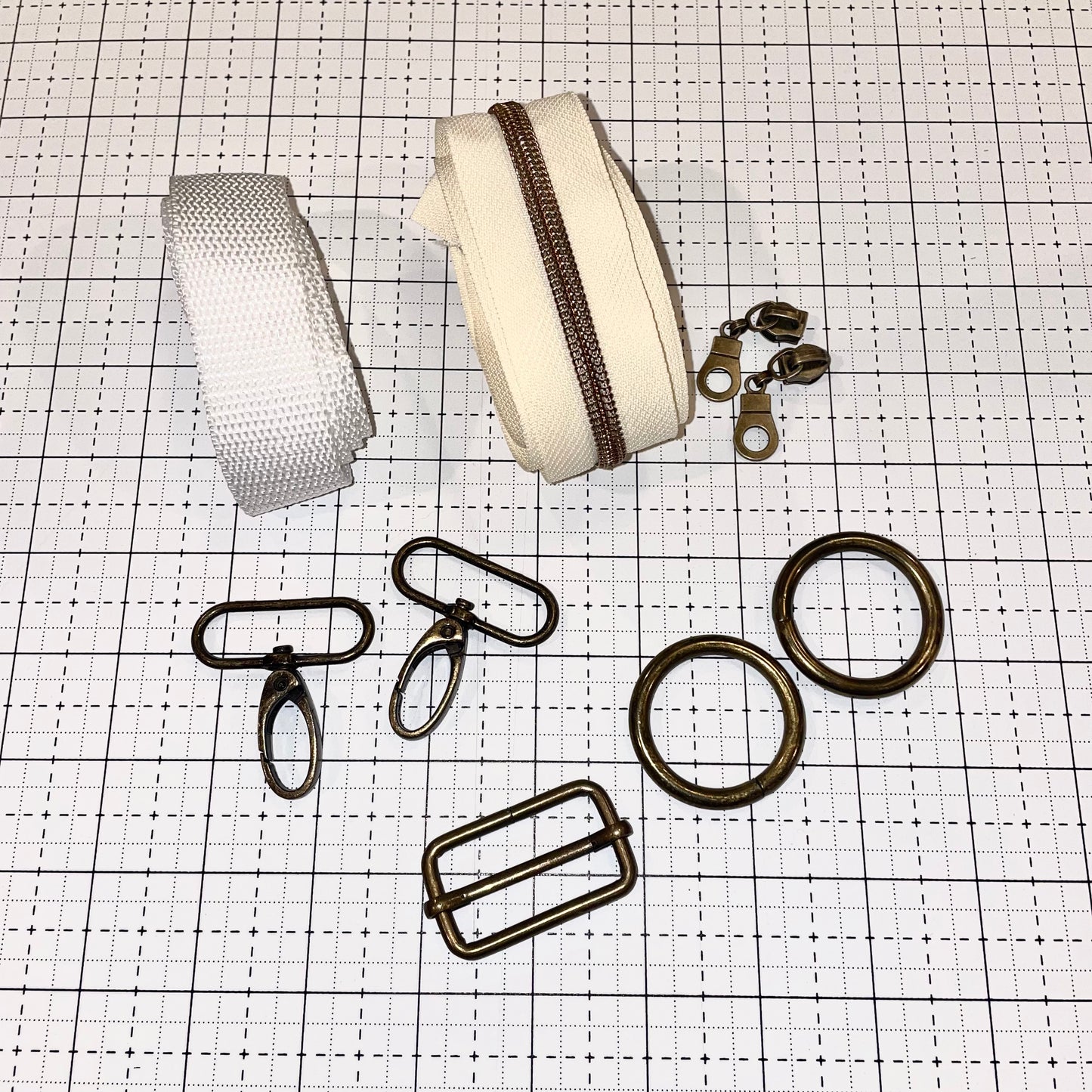Bag Hardware - Patchwork Duffle Hardware and Strap Kit