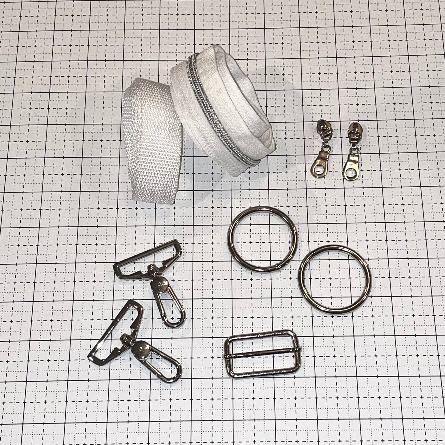 Bag Hardware - Patchwork Duffle Hardware and Strap Kit