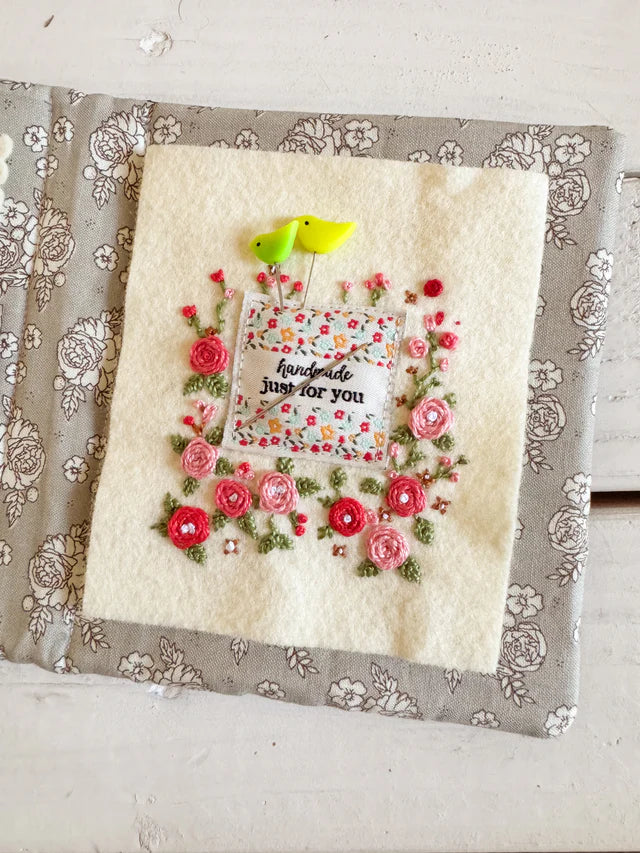 Flower Bed Handmade Just for You Woven Labels by Minki Kim