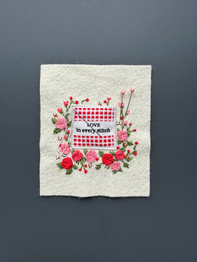 Check Love Woven Labels by Minki Kim