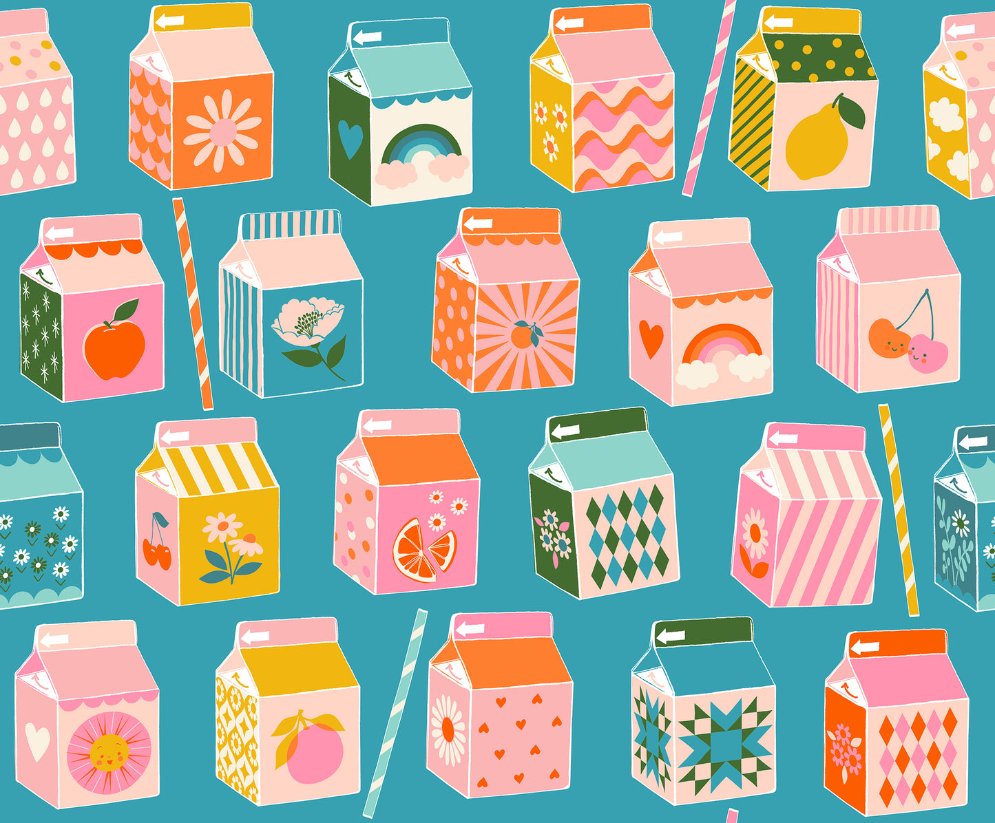 Juicy Cartons in Dark Turquoise - Ruby Star Society