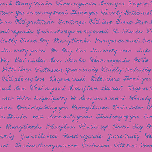 Salutations Heliotrope Hello Goodbye by Ruby Star Society