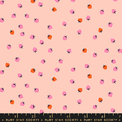 Mini Berry in Pale Peach - Strawberry Collection by Kimberly Kight