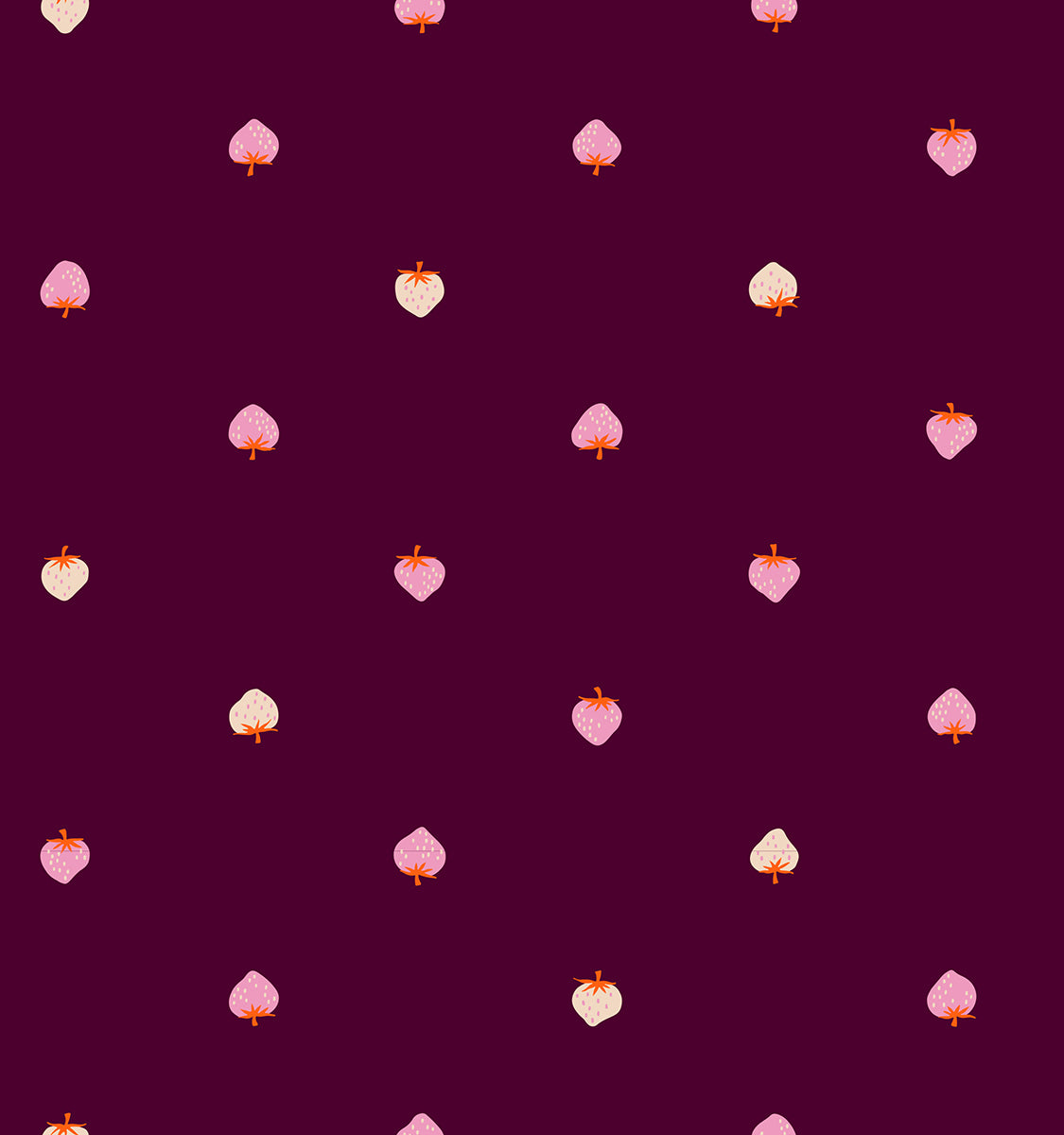 Strawberry *LAWN* in Deep Plum  - Strawberry Collection by Kimberly Kight