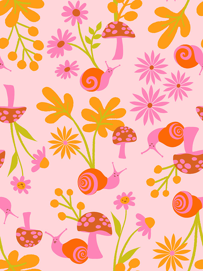 Snail Garden in Cotton Candy - Animal Animal Collaborative Collection