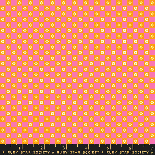 Flower Check Orange - Animal Animal Collaborative Collection