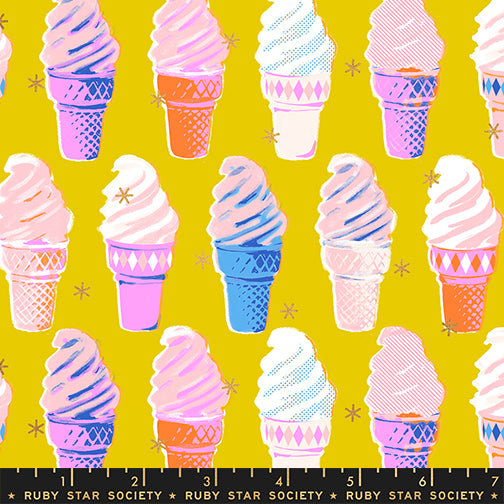 Ice Cream in Metallic Golden - Best Day Ever by Melody Miller