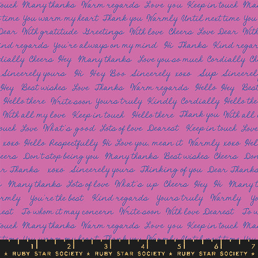 Salutations Heliotrope Hello Goodbye by Ruby Star Society