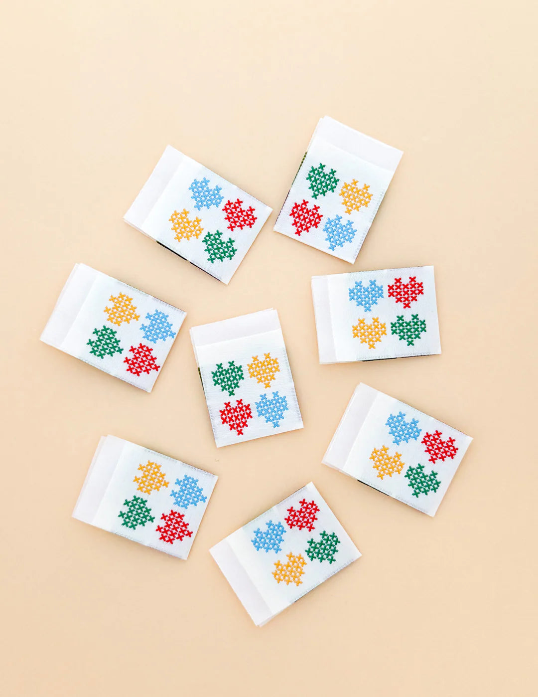 Heart Stitch Woven Labels by Minki Kim