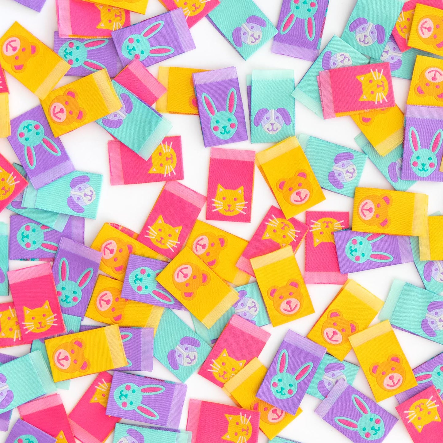 Animal Friends - Woven Label Tags by Sarah Hearts