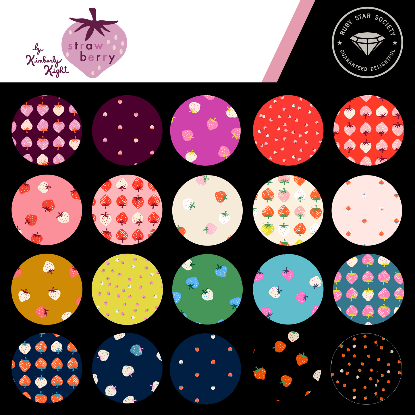 Strawberry Charm Pack by Ruby Star Society