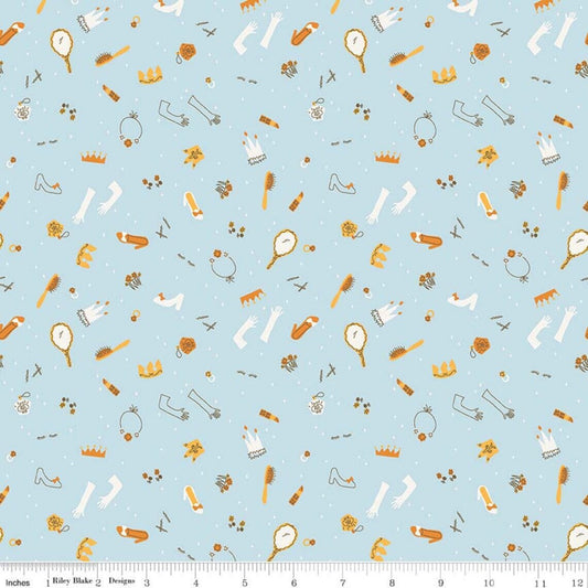 Guinevere Dress Up Light Blue - Riley Blake Designs - *OOP