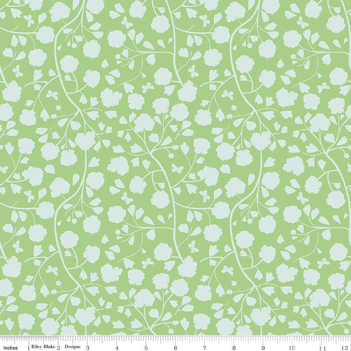 Emma Mint Shadow Garden - Riley Blake Designs - *OOP
