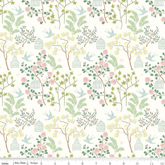Emma Cream Birdcage - Riley Blake Designs - *OOP