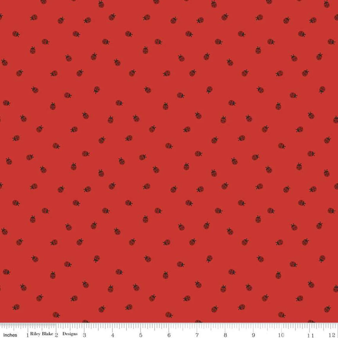 Red Hot Red Ladybugs - Riley Blake Designs
