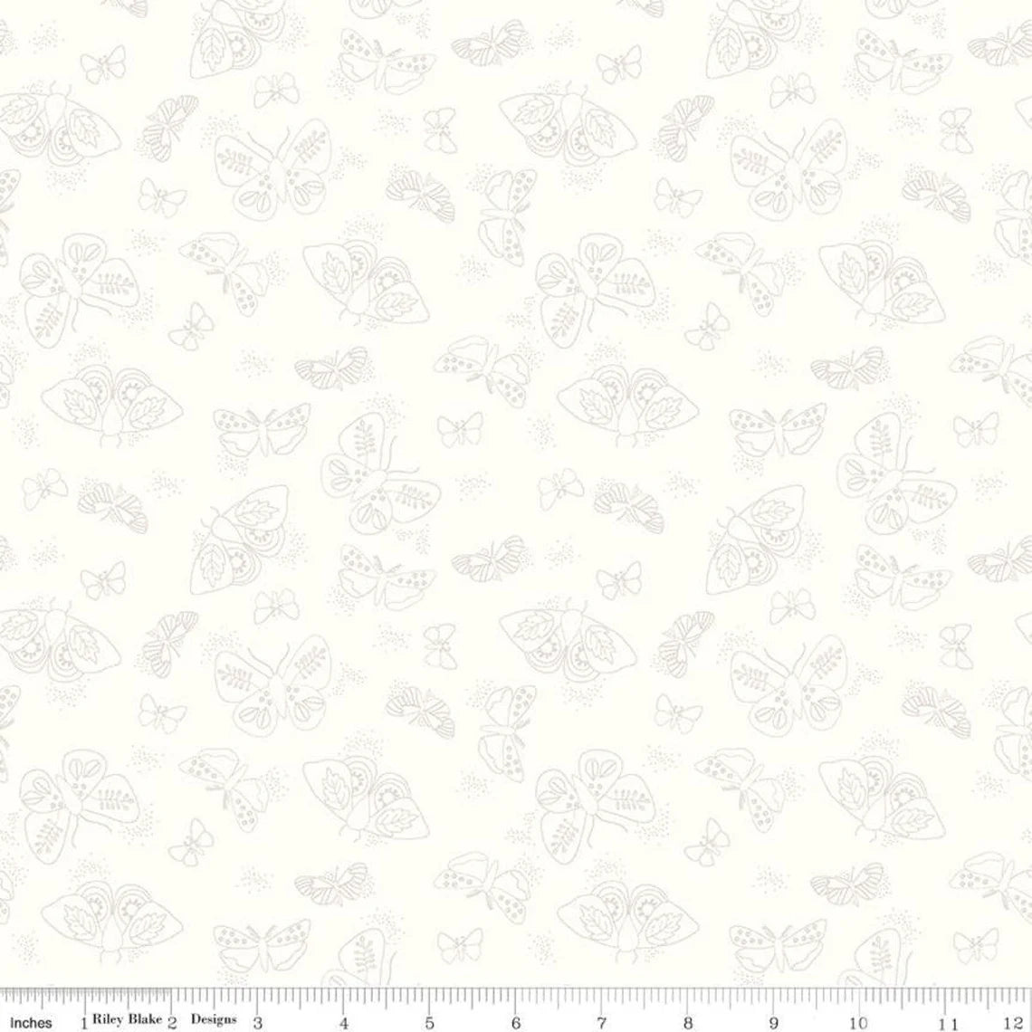 Hush Hush Cream Flutter - Riley Blake Designs