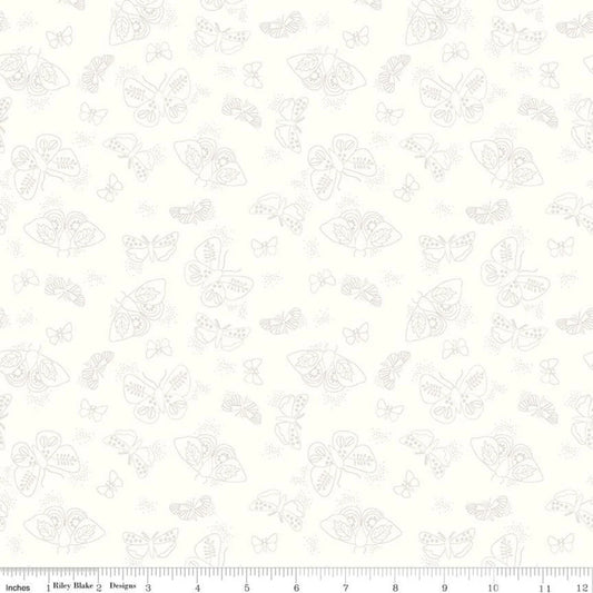 Hush Hush Cream Flutter - Riley Blake Designs