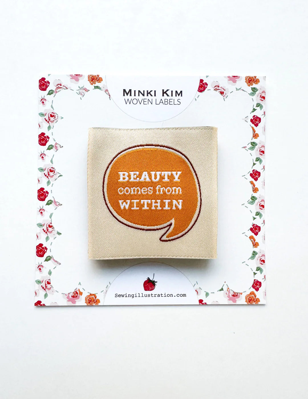Beauty Comes from Within Woven Labels by Minki Kim