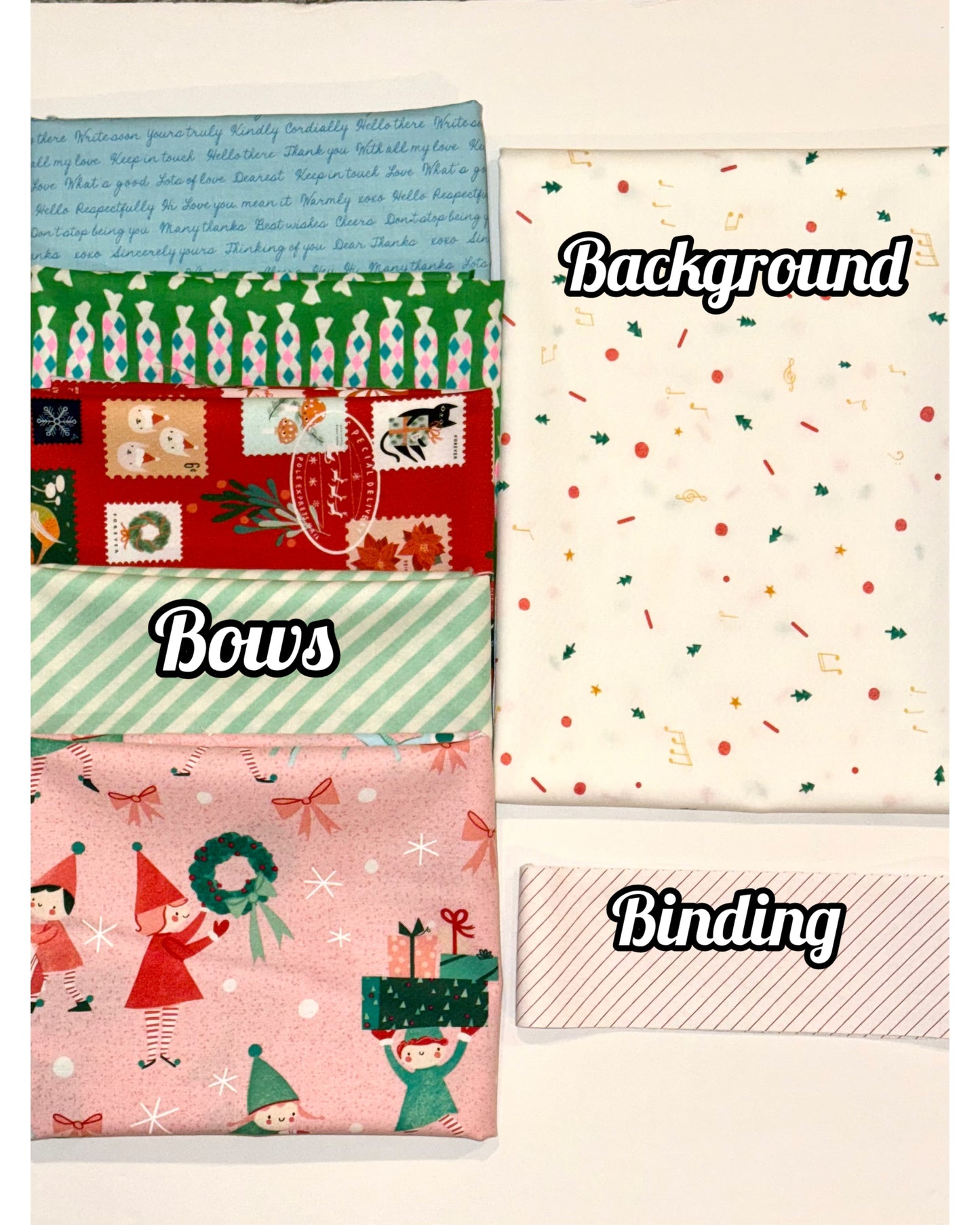 Christmas Bows - Top Knot Quilt Kit