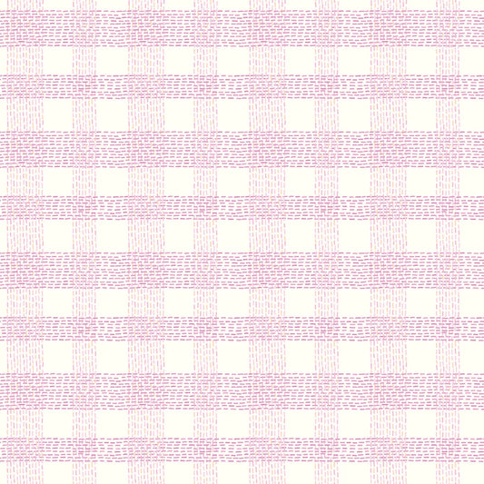 Community Cream/Orchid Plaid - Riley Blake Designs - *OOP