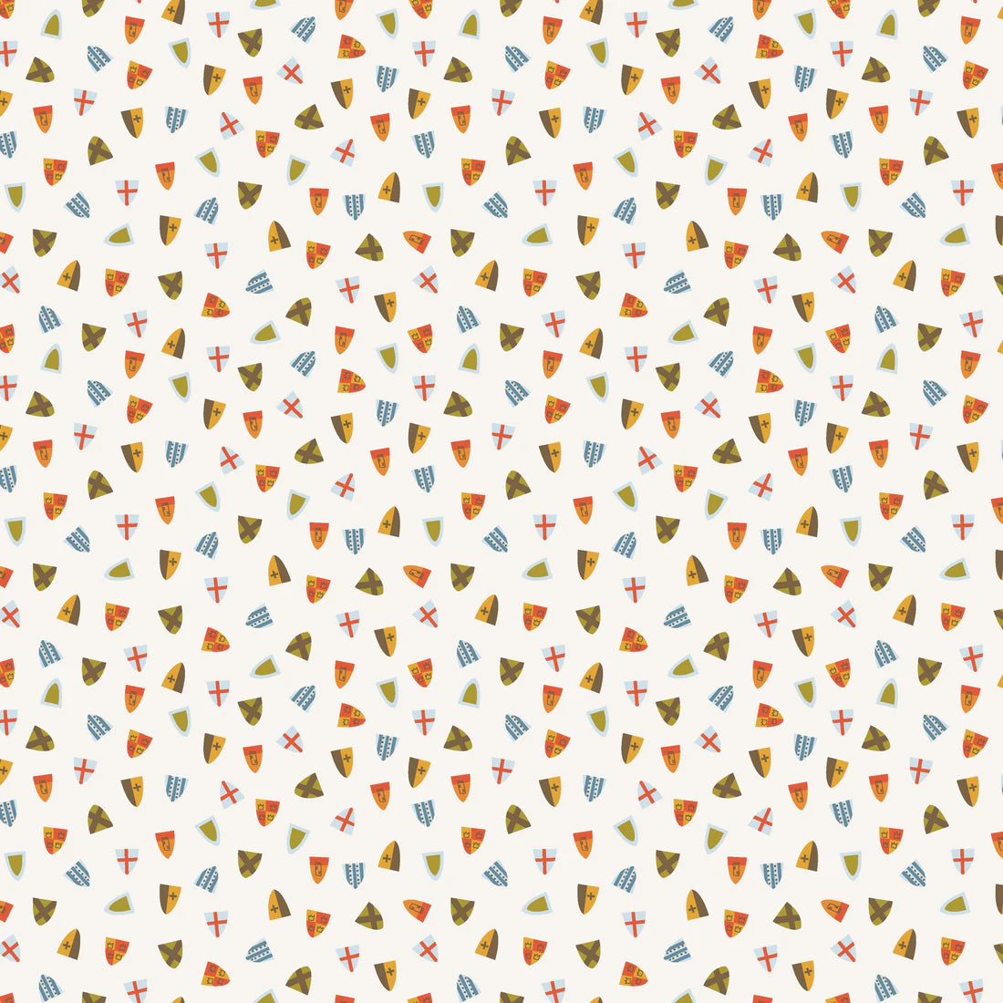 Lancelot Off White Shields - Riley Blake Designs - *OOP