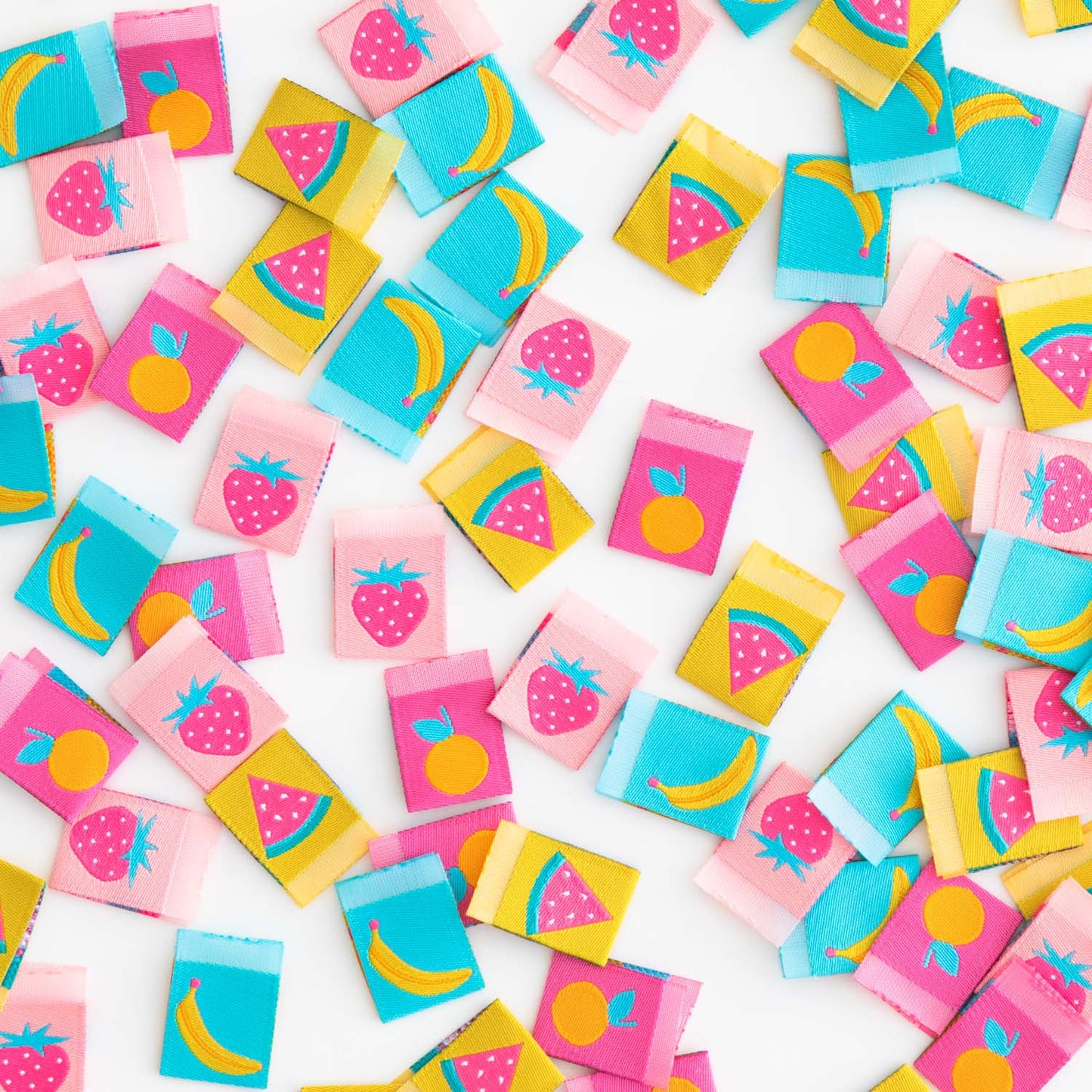 Summer Fruits Woven Labels by Sarah Hearts