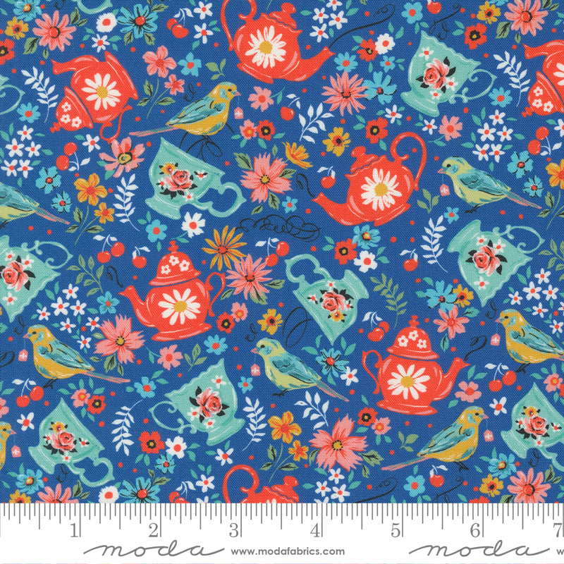 Julia Tea Time - Delft Blue - Moda Fabrics