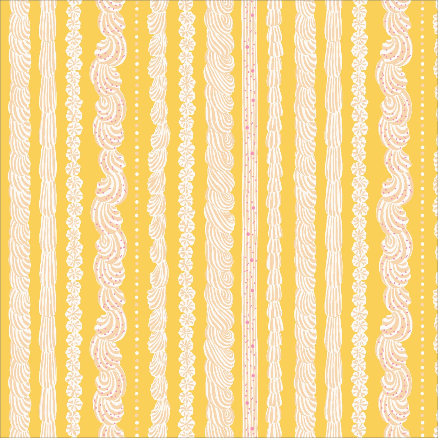 Buttercream Stripe - YELLOW - Cloud 9 Fabrics - ORGANIC COTTON