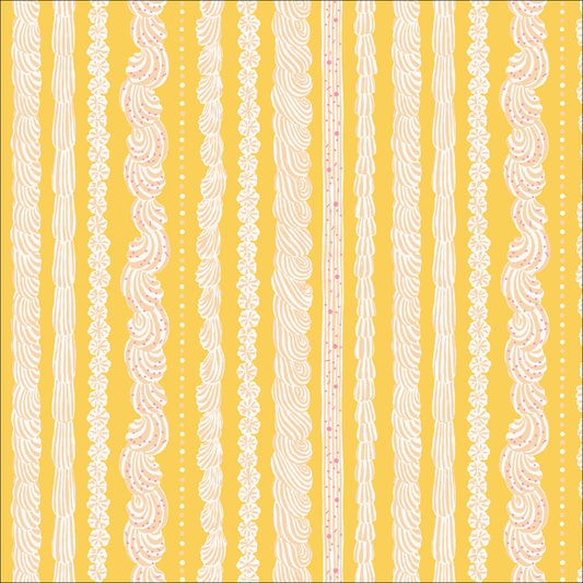 Buttercream Stripe - YELLOW - Cloud 9 Fabrics - ORGANIC COTTON