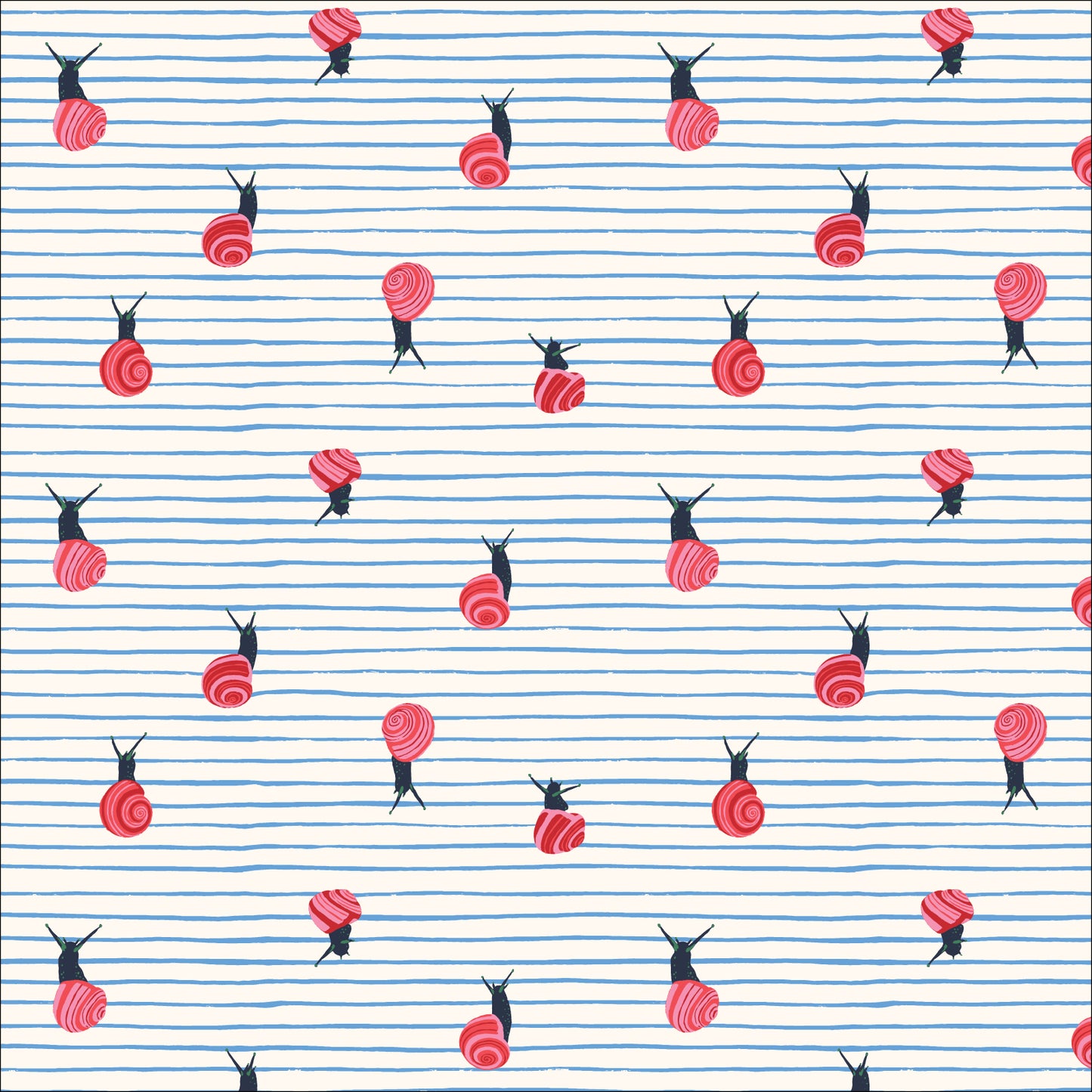 Surprise Snails - Autumn Walk - ORGANIC Cotton by Cloud 9