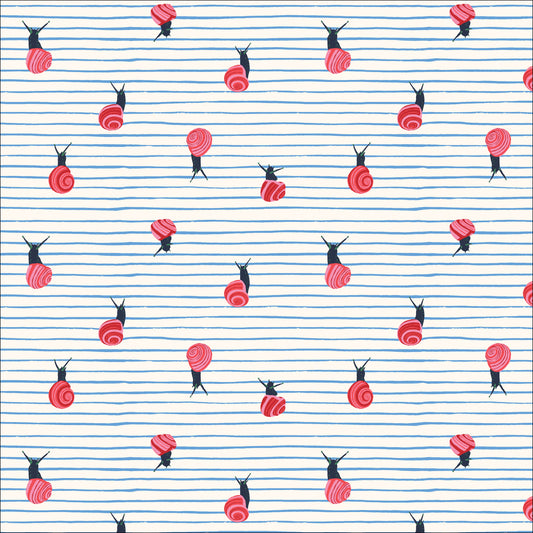 Surprise Snails - Autumn Walk - ORGANIC Cotton by Cloud 9